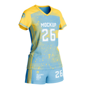 Nuevo diseño, camiseta de voleibol con logotipo personalizado, ropa deportiva ajustada por sublimación, uniformes de voleibol transpirables de secado rápido para mujer - Product Image 5