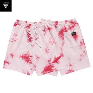 กางเกงผ้าคอตตอนมัดย้อมสำหรับผู้ชายกางเกงเล่นกีฬากางเกงผูกเชือกย้อมสีสำหรับใส่เล่นยิมเล่นกีฬาแบบกำหนดเอง - Product Image 5