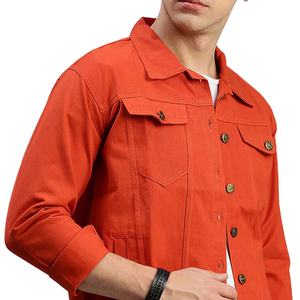 Nouveau modèle de veste en jean d'extérieur pour homme coupe-vent d'hiver uni et décontracté style High Street avec service OEM ODM 2026 - Product Image 6