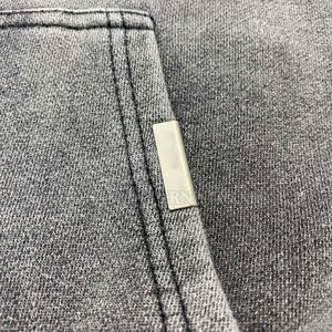 2025 vente directe d'usine sweats à capuche lavés à l'acide Logo personnalisé sweats à capuche en coton mélangé de couleur unie lavés à l'acide - Product Image 6