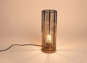 Lámpara de mesa de globo de acero de diseño, Base de mesa de madera artesanal, lámpara de mesa de madera artesanal, elegancia rústica, iluminación cálida, ecológica - Product Image 3