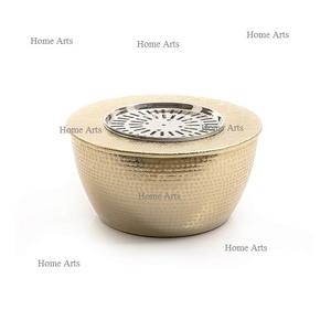 เตาอุ่นชาดัลลาห์ทรงกลม สีทอง ดีไซน์สวยงาม ผลิตจากอะลูมิเนียม คุณภาพดีลักซ์ ขนาดสั่งทำได้ จำหน่ายจำนวนมาก - Product Image 3