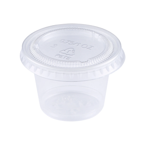 ProTakeOut, Gobelets individuels [1 oz] - Plastique PP, Paquet de 2500 (100/25) Petits gobelets jetables pour sauces, trempettes et échantillons - Product Image 1