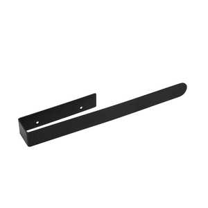 Porte-serviettes mobile latéral en acier inoxydable noir mat pour salle de bain et toilettes - Product Image 1