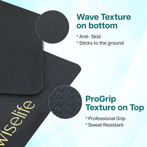 Esterilla de yoga ecológica ultrafina Wiselife: ligera, fuerte y sostenible - Product Image 5