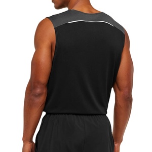 เสื้อกล้ามออกกำลังกายทรงหลวม ยืดได้สี่ทิศทาง เหมาะสำหรับฤดูร้อน ผ้าริบเนื้อผ้าโพลีเอสเตอร์ คอกลม ไซส์ใหญ่ สำหรับเล่นกีฬา - Product Image 6