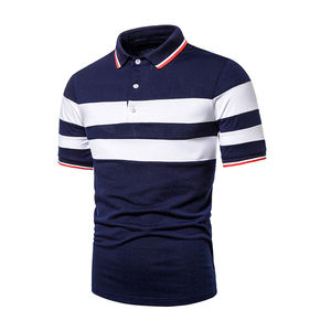 100% algodón orgánico para hombres personalizados para Polos verano sólido de alta calidad transpirable ropa informal logotipo bordado Piqué suave - Product Image 1
