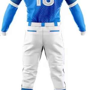 Derniers modèles d'uniformes de baseball unisexes confortables et respirants, grandes tailles, 100% polyester, prix de gros, fabriqués au Pakistan - Product Image 5