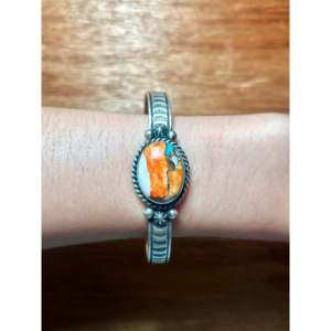 Rick Enriquez Mohave Turquoise & Sterling <b>Silver</b> Fashion <b>Cuff</b> <b>Bracelet</b> - Product Image 5