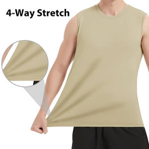 Camisetas sin mangas personalizadas de algodón para hombre, musculación, gimnasio, Fitness, correr, entrenamiento, culturismo, ropa de calle, camisetas sin mangas para hombre - Product Image 3