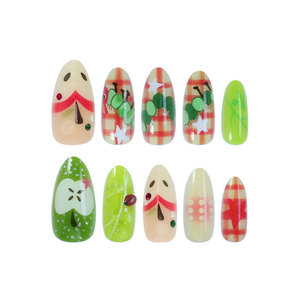 30 <span class=keywords><strong>faux</strong></span> ongles à presser pré-<span class=keywords><strong>dessin</strong></span>és, motif <span class=keywords><strong>dessin</strong></span> animé 3D fraise, lapin, fleur - Product Image 6