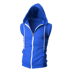 New Fashion High Quality Custom Logo Design Gym Stringer Tank Sleeveless Hoodies - Product Image 1