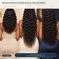 Extensions de cheveux Remy ondulés 8A, 100% cheveux humains, lots pour tissage de cheveux, 14-32 pouces, emballage et logo personnalisés, fabriqué en Chine