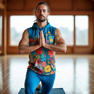 Hombres Fitness Impreso Sudadera con capucha Tops Hombres Culturismo Fitness Sublimación Sin mangas Hombres Top - Product Image 6