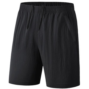 Shorts Homme Légers Style Urbain Taille Élastique Motif Uni 100% Coton Haute Qualité Vente en Gros - Product Image 1
