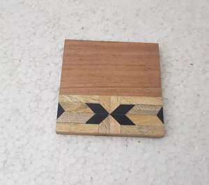 Royal Unique Clear Resin & Fresh Wooden Tea <b>Cup</b> <b>Mats</b> Pads High Standard Tableware Dinnerware Drink Coaster - Product Image 3