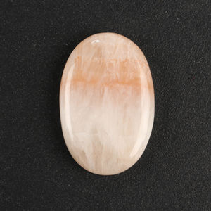 หินควอตซ์สีชมพูธรรมชาติ20x30มม. สำหรับทำเครื่องประดับรูปทรงวงรีเรียบขัดสูง - Product Image 5