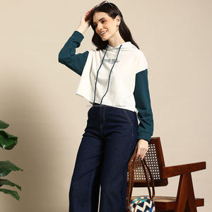 Sweat-shirts à capuche en molleton pour femmes Fit2Fight, style épaules tombantes, logo personnalisé, fabricant de sweats-shirts et de sweat-shirts pour femmes - Product Image 4