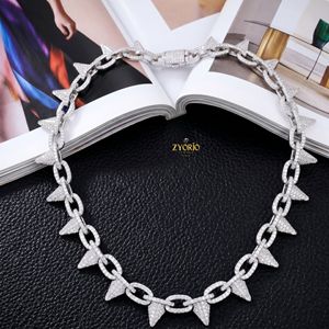 สร้อยคอสไปค์โกลด์10K สร้อยคอแฟชั่นหรูหราสร้อยคอเส้นใหญ่ - Product Image 4