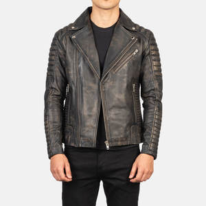 เสื้อแจ็คเก็ตหนังคุณภาพสูง บริการ OEM รับทำโลโก้ ปกจีน ระบายอากาศได้ดี ไซส์ใหญ่ ผู้ชาย สไตล์ลำลอง ผ้าแคนวาส สำหรับฤดูหนาว - Product Image 3