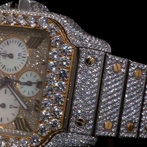 Montre personnalisée de haute qualité pour hommes Iced out Moissanite Diamond Studded Watch Hip Hop Diamond Jewelry - Product Image 5