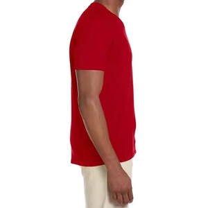 เสื้อยืดผ้าฝ้าย100% สีแดงสำหรับผู้ชายเสื้อยืดพิมพ์โลโก้ขนาดพลัสไซส์ XXXXXXL ออกแบบได้ตามต้องการ - Product Image 5