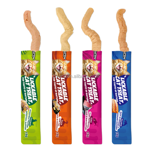 Barritas <span class=keywords><strong>de</strong></span> Salmón para Gatos, Refuerzo Inmunológico, Sin Granos, con Pollo, Pato y Atún, Puré para Gatos, Snack Portátil, Premios para el Entrenamiento <span class=keywords><strong>de</strong></span> Gatos - Product Image 6