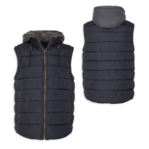 Chaqueta acolchada sin mangas para hombre, chalecos cálidos de invierno transpirables de Color personalizado con cuello levantado, gran oferta, nuevo diseño informal, acolchada - Product Image 1