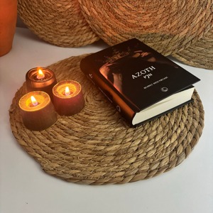 แผ่นรองจานผักตบชวาทรงกลมทำด้วยมือเป็นมิตรต่อสิ่งแวดล้อมผลิตในเวียดนามแผ่นรองจานทอสำหรับตกแต่งโต๊ะขายส่ง - Product Image 6