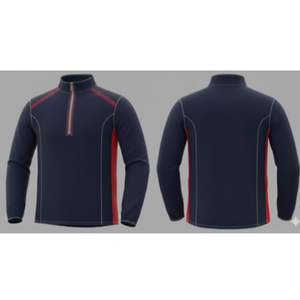 Premium endurance pattern <b>one</b> to four zip top made with french terry fabric for active wear comfort durability and performance - Product Image 2