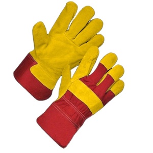 Guantes de Trabajo de Cuero Vacuno de Primera Calidad, Resistentes a la Abrasión y al Calor, para el Hogar, Jardinería y Construcción - Product Image 3