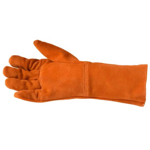 CE EN388 EN407 Gants de travail de soudage industriels résistants à la chaleur Tig Mig Gants de travail de soudeur de sécurité en cuir de vache fendu - Product Image 4