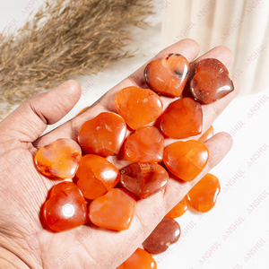 Hot Selling Polished Religious <b>Love</b> <b>Mini</b> <b>Heart</b> Shaped Carnelian Crystal Gemstone <b>Hearts</b> for Meditation and Wedding Decoration - Product Image 3