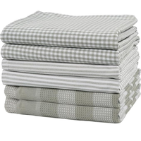 Serviettes de cuisine et torchons de thé de luxe 100 % coton tissé, antimicrobiens, à séchage rapide, jetables, compressés, écologiques, avec logo personnalisé