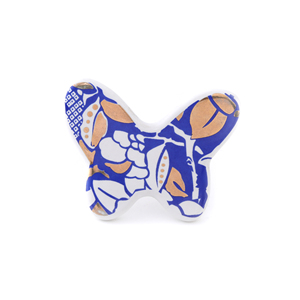 Bouton de tiroir en céramique multicolore papillon fabriqué à la main poignée de tirage d'armoire décorative pour commode de cuisine armoire et meubles - Product Image 1