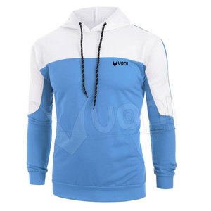 Niceif Hombres Casual Mid-Weight Algodón/Poliéster Impermeable Secado rápido Sudadera con capucha Sudadera de invierno Bolsillos Liso teñido - Product Image 2