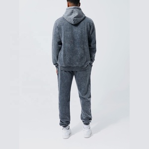 Nouvel ensemble sweat-shirt et pantalon de survêtement unisexe grande taille avec logo personnalisé, 100 % coton molletonné, écologique et respirant pour la saison printanière - Product Image 5