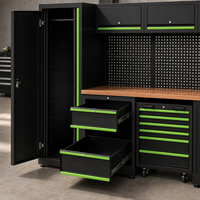 Coffre à outils mobile en acier inoxydable pour l'automobile, armoire à tiroirs verrouillable, service ODM pour atelier automobile