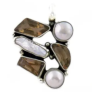 Pendentif en argent 925 avec pierre précieuse pour femmes, bijoux religieux imposants avec rubis, plaqué rhodium, pendentifs en or rose - Product Image 2