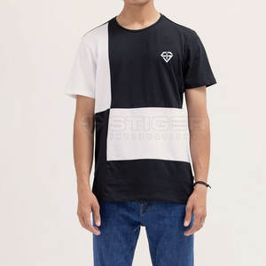 Camiseta deportiva de manga corta de alta calidad para hombre para verano Fitness al aire libre hecha de cómodo material de poliéster/algodón - Product Image 1