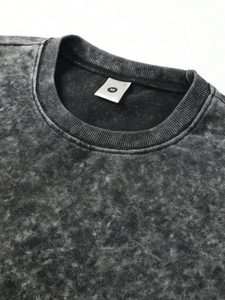 2025 verano hombres gimnasio deportes traje letra impresa lavado ácido camiseta conjunto transpirable 2 uds camisetas y pantalones cortos ropa - Product Image 3