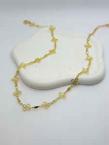 Moonriver สร้อยคอทองคำ18K สำหรับผู้หญิง, สร้อยโชคเกอร์ประดับด้วยลูกปัดทองแดงเหมาะสำหรับใส่ในฤดูร้อน - Product Image 2