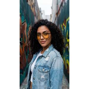 Occhiali da Sole Oversize Quadrati con Montatura in Lega Leggera, Nuovi Arrivi, Stili Vintage e di Tendenza Disponibili in Oro, Verde, Giallo, Lenti TAC - Product Image 3