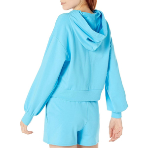 Superventas elegante Sexy manga larga Crop Top Sudadera con capucha Casual sudaderas cortas pulóver mujeres XS invierno con capucha recortada sudaderas con capucha - Product Image 2