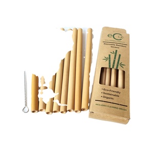 TOP SELLING 2025 Biodegradable <b>BAMBOO</b> DRINKING <b>STRAWS</b> HIGH QUALITY <b>BAMBOO</b> <b>STRAW</b> from Factory ECO2GO VIETNAM - Product Image 1