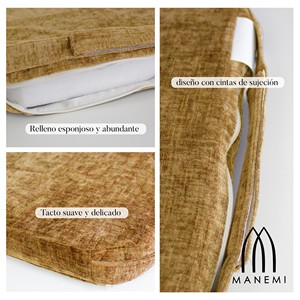 Cuscini per sedie 42x40x36x4cm semplice ciniglia Set cuscino decorativo per divano o sala da pranzo - Product Image 2