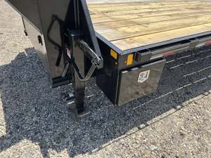 Remorque à plateau bas usagée, remorque utilitaire à plateau plat, remorques pour équipements lourds à vendre. - Product Image 4