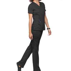 ชุดยูนิฟอร์มผ้าเรยอน7% สแปนเด็กซ์สำหรับผู้หญิงชุดเครื่องแบบขัด72% ตามต้องการสำหรับโรงพยาบาล - Product Image 1