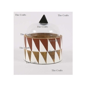 Bestest Design Wooden and <b>Glass</b> Cake <b>Bowl</b> With Greatest Quality Round Shape Dessert <b>Serving</b> <b>Bowl</b> for Sale - Product Image 4