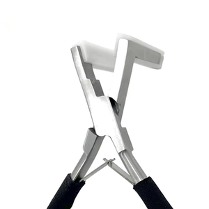 Pince à extensions de cheveux à ruban adhésif, pince en acier inoxydable à surface plane, pince à sceller les extensions à ruban adhésif, outil - Product Image 4